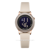 Alexandre Christie AC 9393 LH Cream Rosegold Rubber Strap